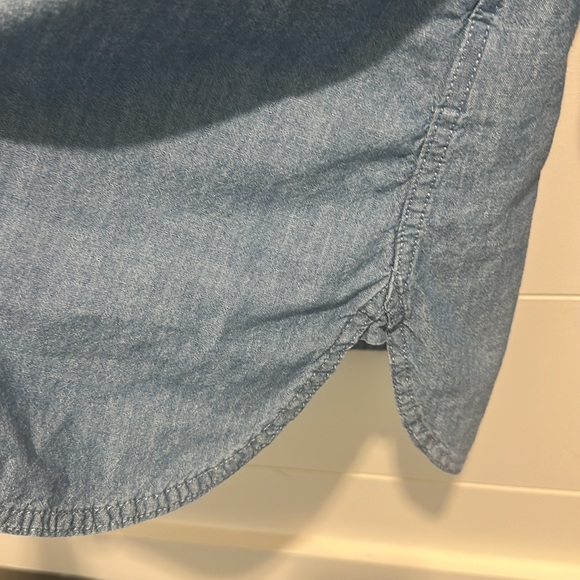 J Crew Tuxedo Style Denim Shirt - Picture 7 of 8